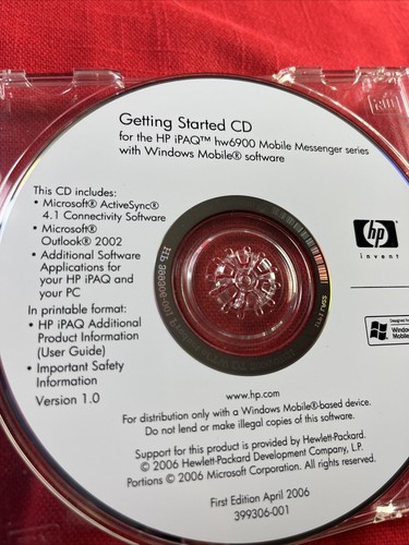 Ipaq hw6900 companion - hp, cd