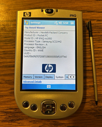Ipaq rx1950 windows - ipaq,
